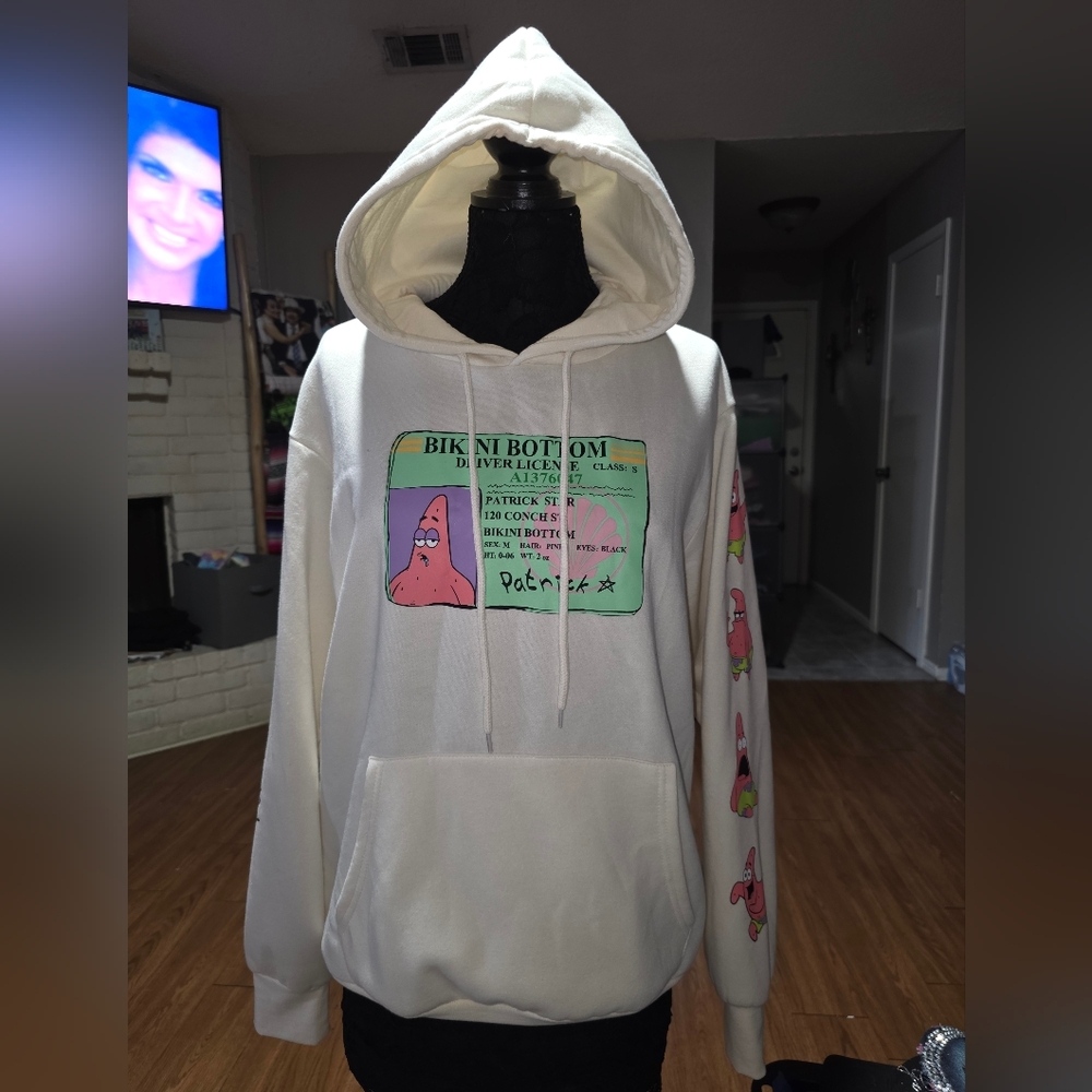 Nickelodeon Cream Drawstring Hoodie